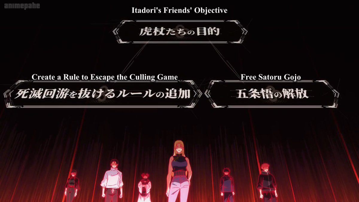 GilaFilmID's tweet image. Yang ngikutin Jujutsu Kaisen lewat anime aja, emank ada yg langsung nangkep poin2 rule 'Culling Game' di episode yg baru? 😂😂

Ampe ngegugling sendiri, kirain intinya bakal jd semacam Battle Royale, ternyata bukan. Lumayan rumit rulenya. Mungkin bakal ngerti sendiri pas udah…