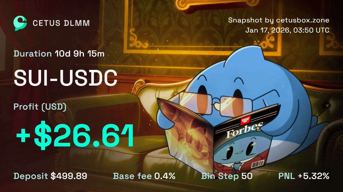 DLMM Bid-Ask is one of the most underrated tools in DeFi. One of my example  positions, I wanted to buy $500 worth of Sui dips on @CetusProtocol Instead  of letting my cash