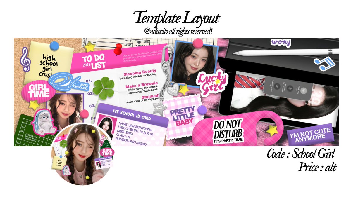 nekocilo's tweet image. Boleh bantu re-tweet?

hlow sobat, aku baru membrojolkan 4 anak baru yang nantinya akan aku jual as template layout, boleh mintol ospekin? kalo ada kesamaan kindly DM me yaw, makasih 😼🤍

#zonauang