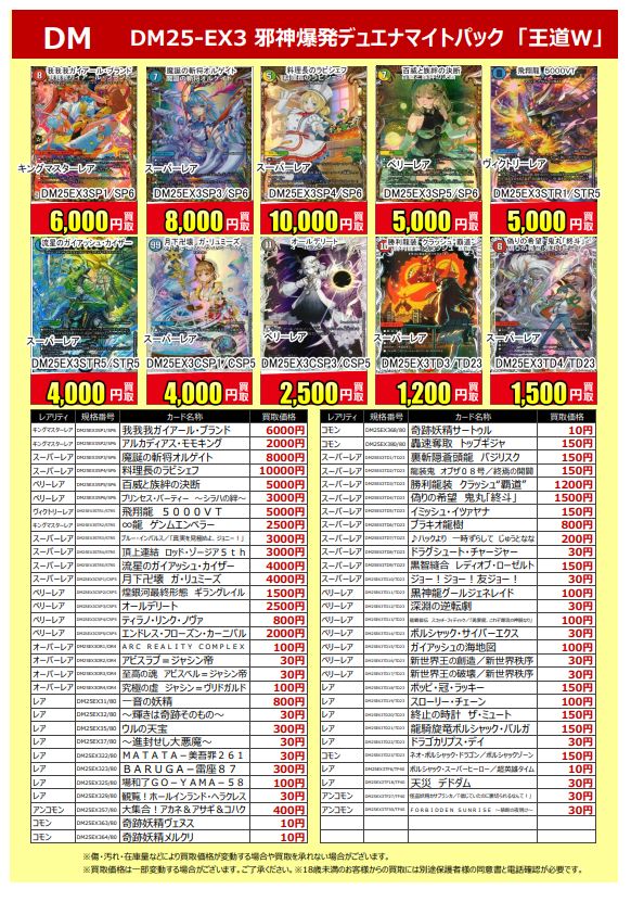 本日発売！ #デュエルマスターズ DM25-EX3 『邪神爆発デュエマナイト