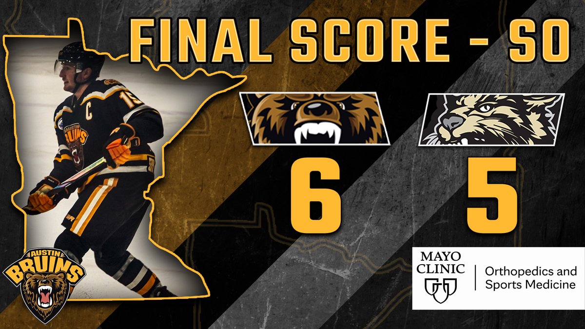 WE DIDN'T HEAR NO BELL!!!

Zander Lipsett and EJ Paddington score in the shootout and Jack Solomon stops 6 of 7 to complete the epic comeback against the Bobcats!!

#BearWitness