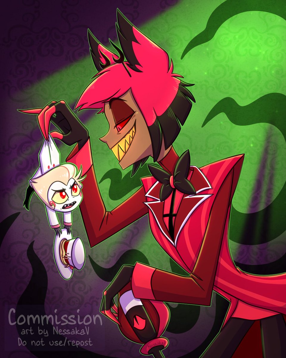 Commission for <a href="/cmakesp/">🌈Comms Open (NO AGE IN BIO/ PRIV ACCT=BLOCK) 🔞</a>
Thank you so much for commissioning me! It was a delight that I got to draw Alastor and Lucifer for you~ 📻🍎

#HazbinHotel #radioapple #lucifer #alastor #hazbin #commission