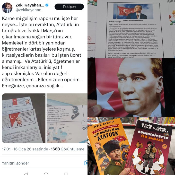 Siz bu Atatürkçü ruhu yenemezsiniz. Ne güzel karne kılıfları ve hediyeler hazırlamışsınız. 😍Emeğinize, cesur ve Atatürkçü yüreğinize sağlık Değerli Arkadaşlarım. 👏🇹🇷💪