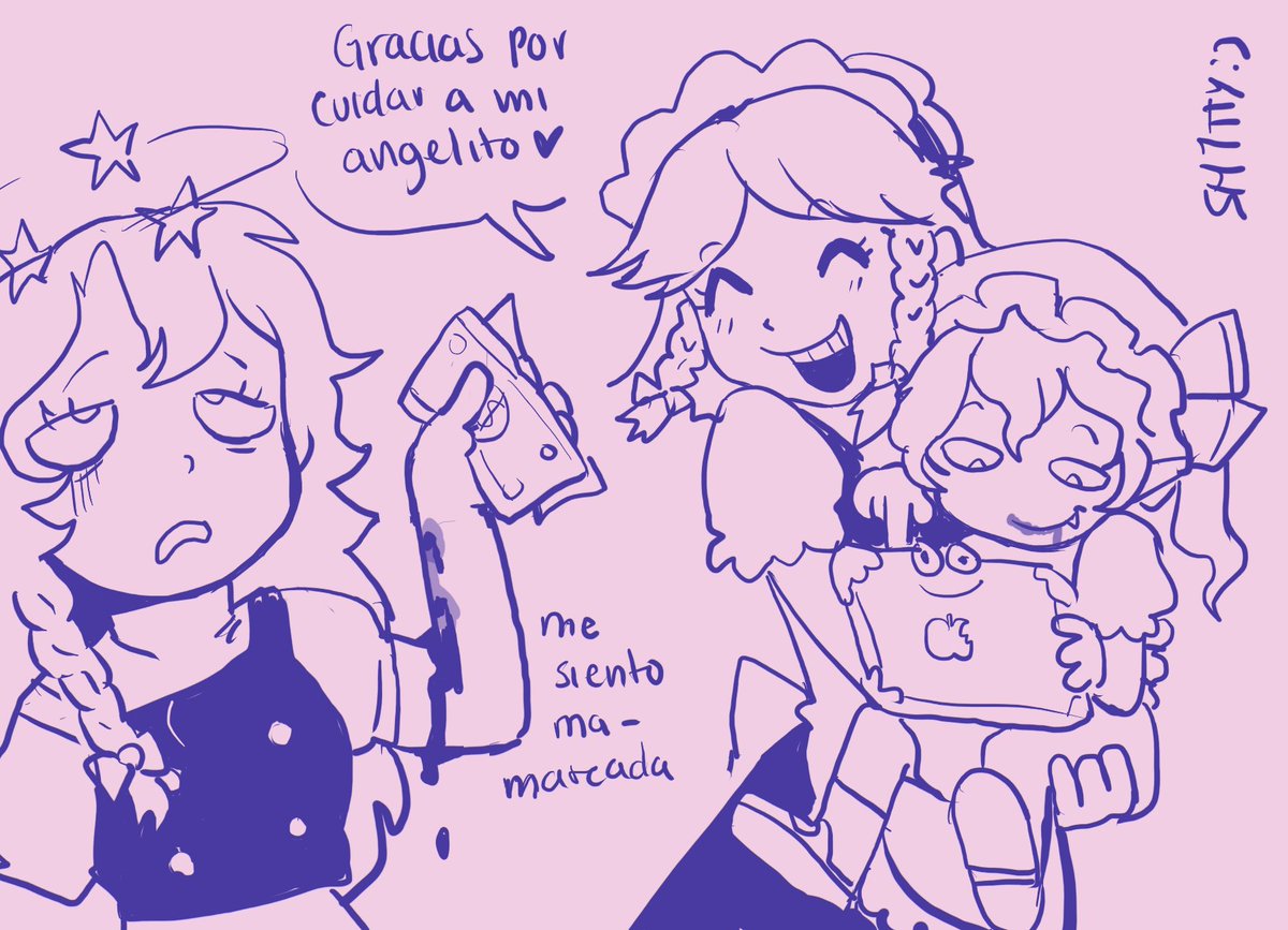 Sh1tty2's tweet image. Sakuya: thank you for taking care of my little angel 
Marisa: i feel di-dizzy