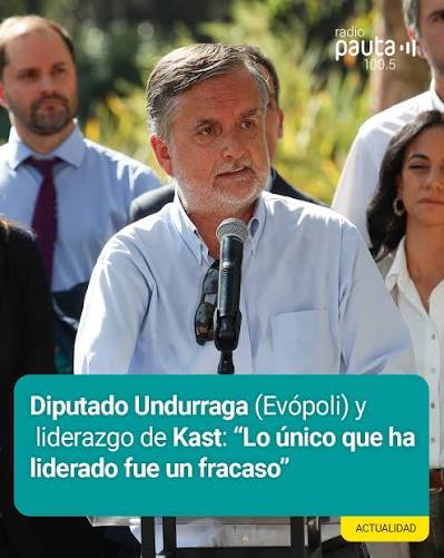 Cuesta creer que <a href="/joseantoniokast/">José Antonio Kast Rist 🖐️🇨🇱</a> esté sumando al gobierno a alguien que:
✅ Fue el diputado más progresista de Evópoli.
✅ No salió reelegido porque votaba sistemáticamente con la izquierda.
✅ Apoyó el aborto y la eutanasia
Eso no representa al mundo republicano. #NoAUndurraga