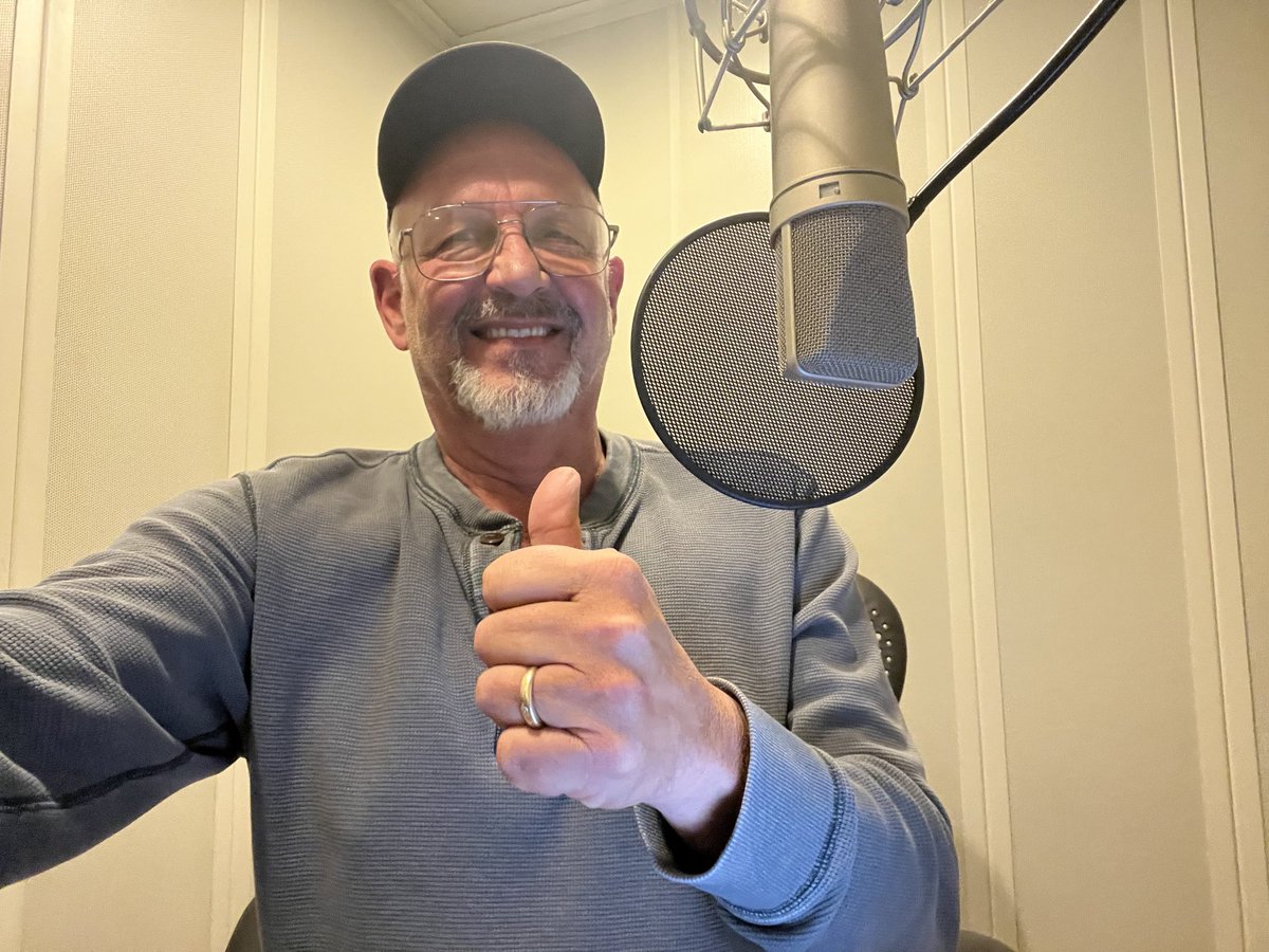 yesnicksearcy's tweet image. The audiobook of the great new novel by ⁦@monsterhunter45⁩, American Paladin, is in the can! What a great ride it is, and what an honor to be part of it! 

It might have turned me into a vigilante!