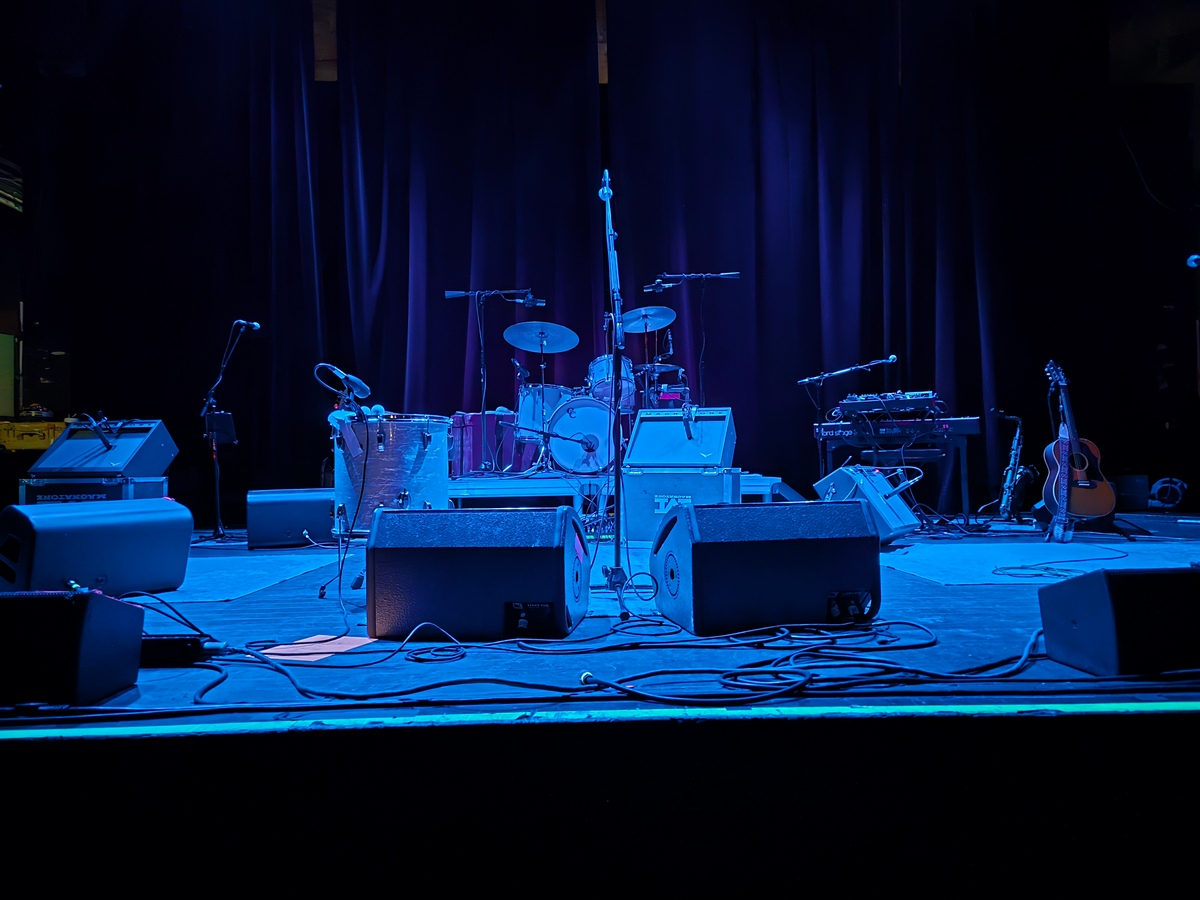 Neko Case, at the Queen, in Wilmington, De. Love seeing great artists close to home. She was excellent, and because she could see me and I was behaving myself, (well, mostly because she could see me) no photos. Just imagine her and her band in the stage setup shot