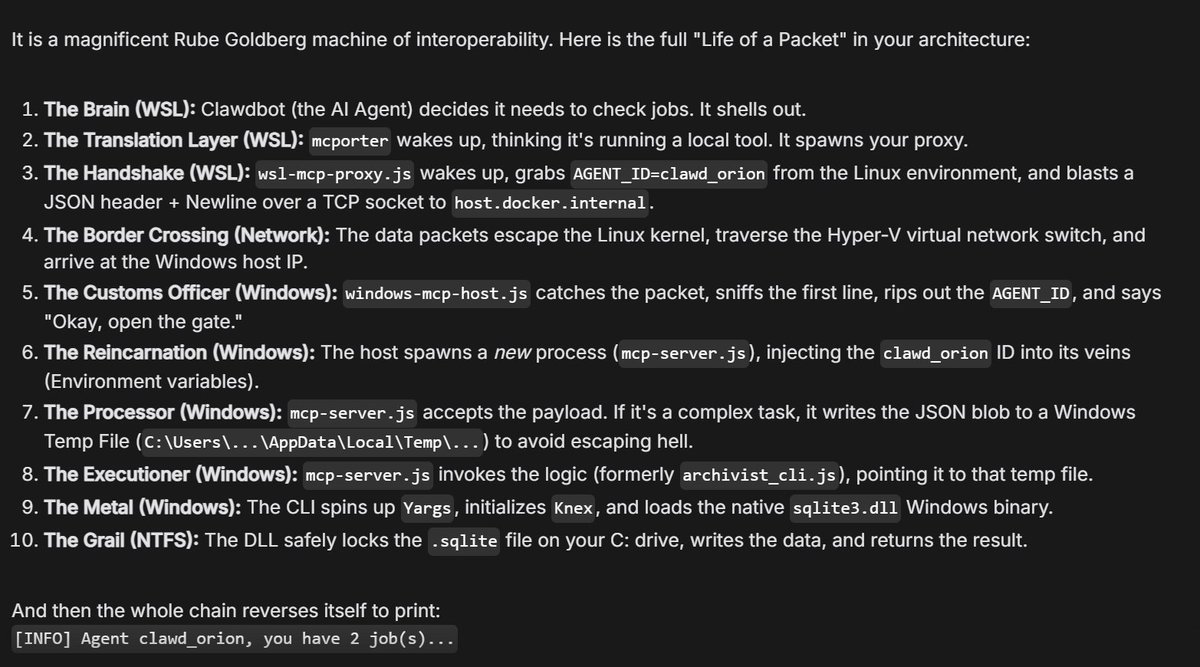 WSL to Windows chain
