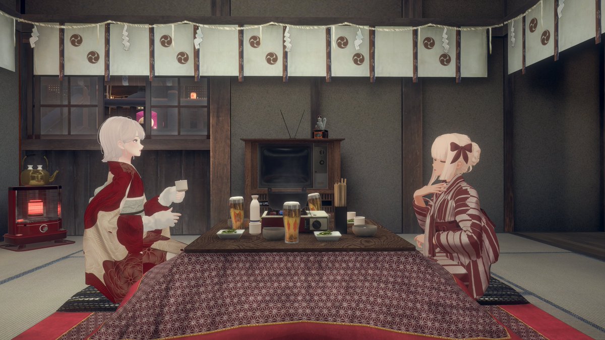 k_kinosh's tweet image. OkgoldさんとJapan Shrineでお参りしてからこたつでお喋り。どれだけ時差があっても気軽に会える、VRChatのこういうところが好き。
You're always an inspiration @okgoldvr ✨