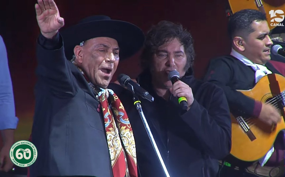 stanleybostero's tweet image. - Cantó junto al presidente Milei
- Pidió la liberación del gendarme argentino Nahuel Gallo
- Hizo llorar a los kukas

El Chadqueño Palavecino señoras y señores