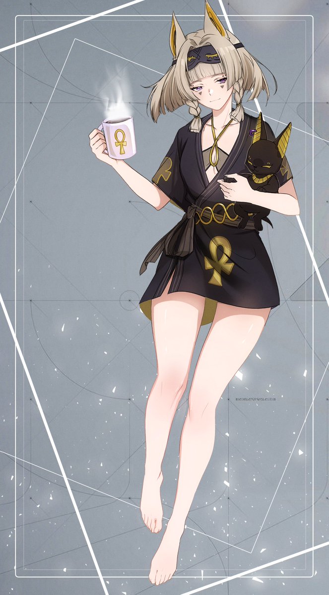 ahichiru's tweet image. According to archived Meredith's dorm lines, she has an artificial pet dog named Nile~

#Strinova #StrinovaFanart #STRINOVA二次創作