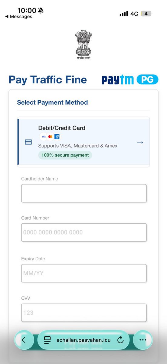 iimcomic's tweet image. Who says Indians are not innovative? Look at the sophistication of this scam 😱 I almost entered my card details before googling the domain. Insane amount of fraud must be happening with so many people. By the time police starts acting on it, they’d make millions! Terrible 😠