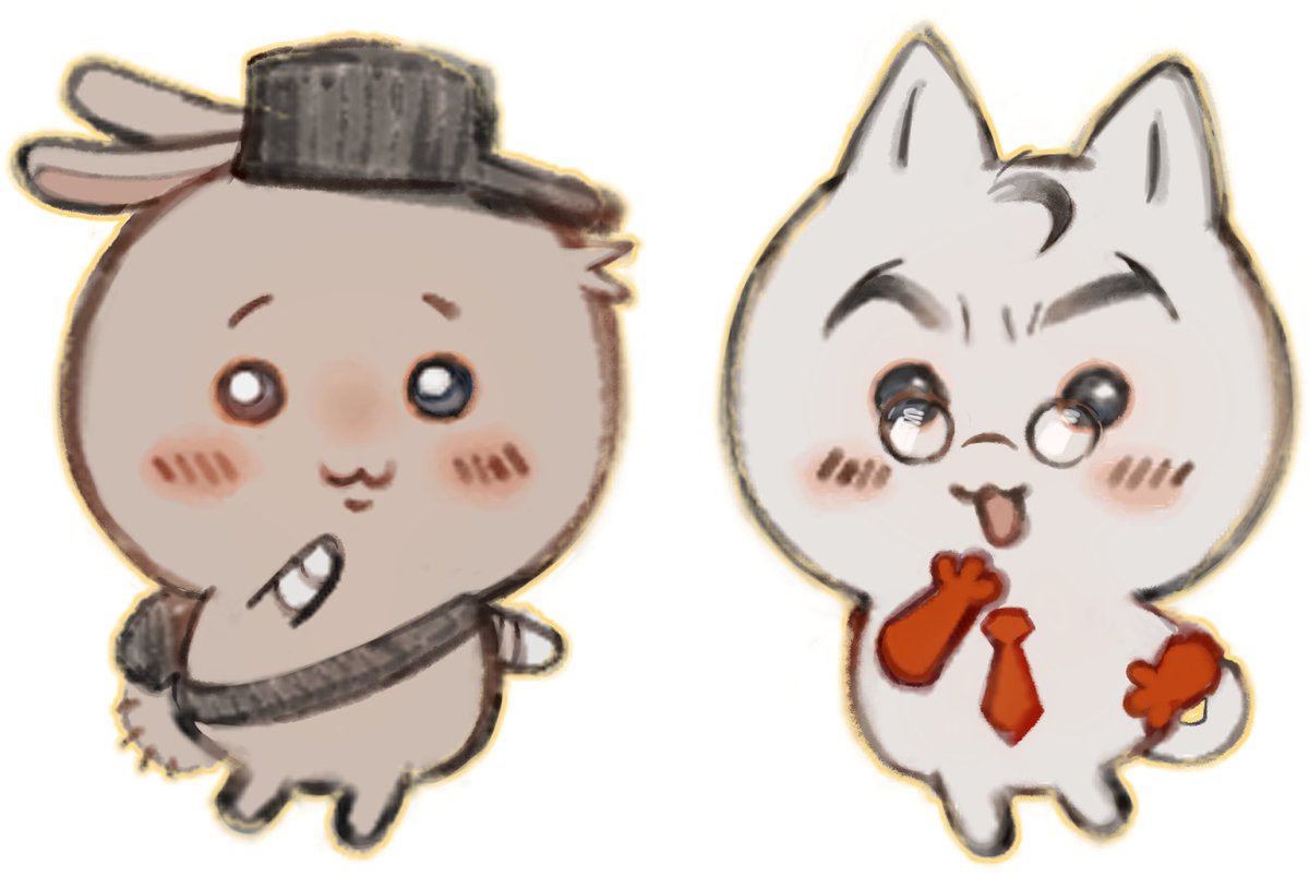 ludotpng's tweet image. Medic &amp;amp; Scout chiikawas #tf2