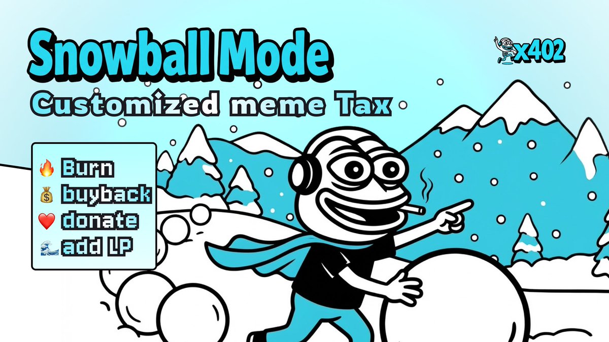 Jumper,

The New Mode is on the way in Jumpad.fun on <a href="/XLayerOfficial/">X Layer</a> 🏃

⛄️ Snowball Mode ⛄️ 

— All dev can customize everything including taxes and how tax distributed

❄️Burn to deflation, Buyback, share profits to holders or donate!

Meme Lego age is coming…