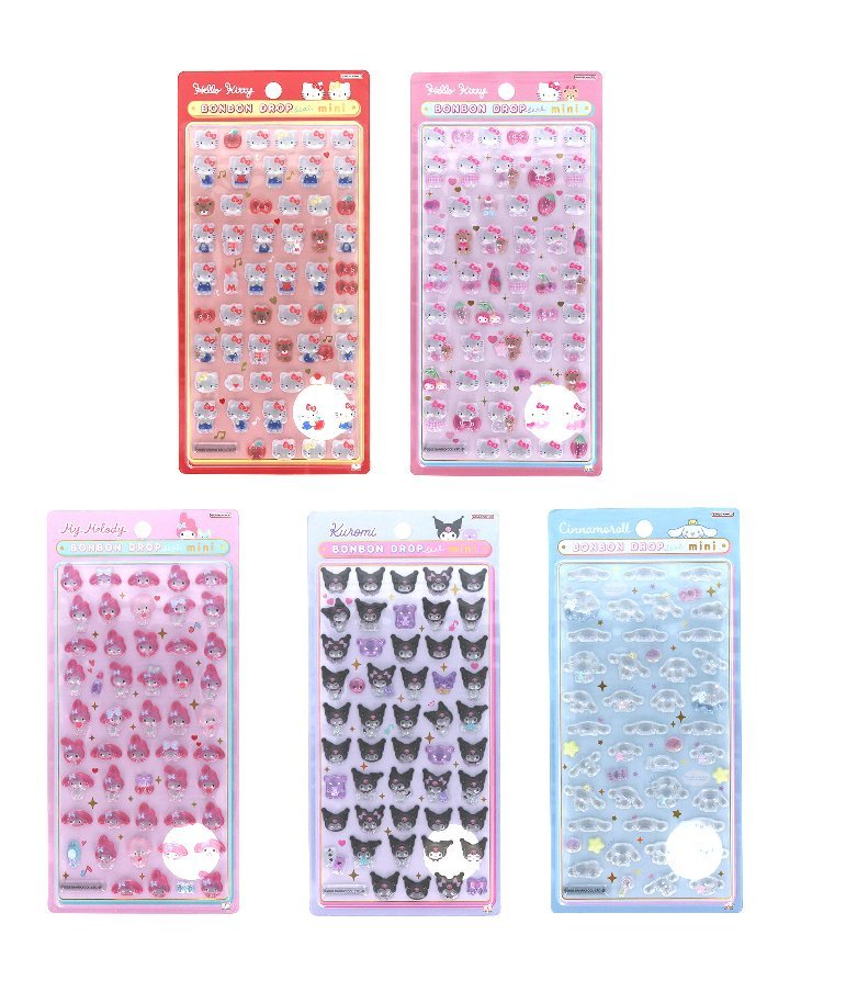 キディランド 新宿 ボンボンドロップシール ミニ サンリオ 抽選販売