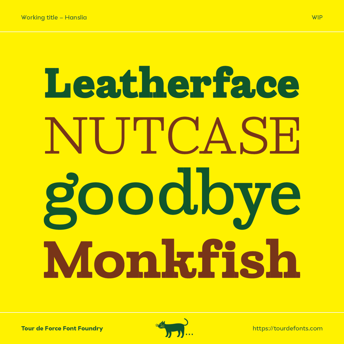 #WIP – Hanslia Font Family