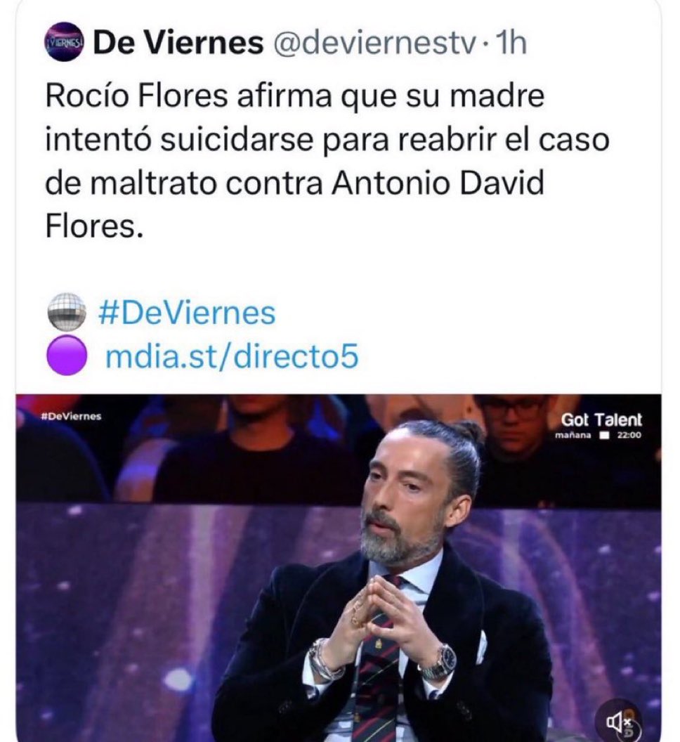 Una pregunta #Deviernes por qué habéis borrado este tuit? Ojalá que Rocío Carrasco os meta una demanda para que os cierren el chiringuito 
#APOYOROCIO17E