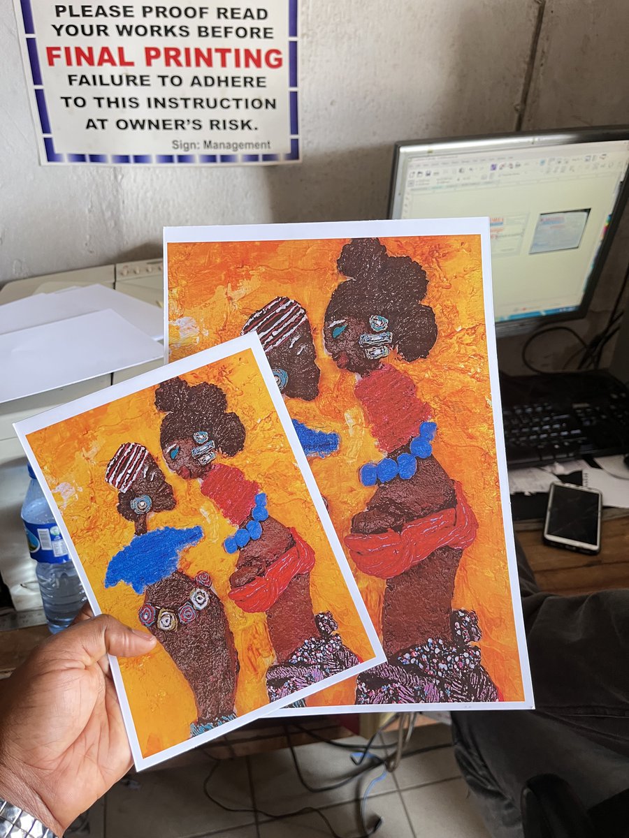 Prints are now available for preorder 
Dm for purchase
A5 price list
Print alone - 5000 naira
Black thin frame - 10,000 Nara 
Black thick frame - 15,000 naira

A4 price list
Print alone - 10,000 naira
Black thin frame - 15,000 naira
Black thick frame - 20,000 Naira

Support me💫