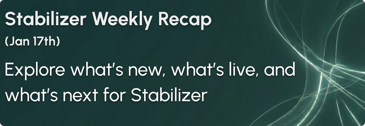 StabilizerFi's tweet image. Our latest Stabilizer Weekly Recap is now live on Medium!

Highlights:

✅ Discord opened (limited access, more spots soon)
✅ Telegram chat launched
✅ 15+ Stabilizoors assigned
✅ Swap Simulators live
📈 Whitepaper hit 13K+ views👇 

medium.com/@info_64583/st…