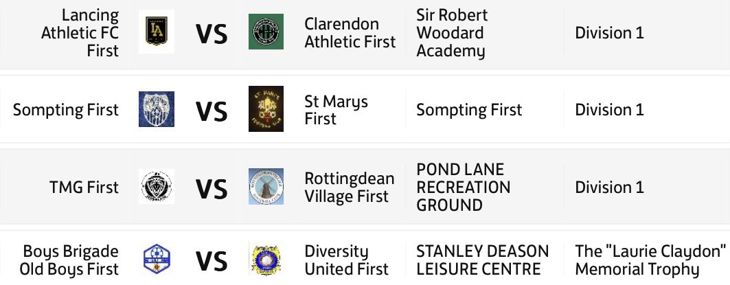 ⚽️Brighton, Worthing & District Football League⚽️ tweet media