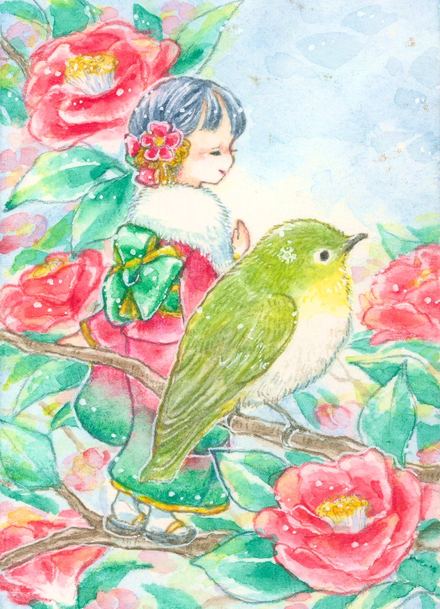 冬の音
#メジロ #ツバキ