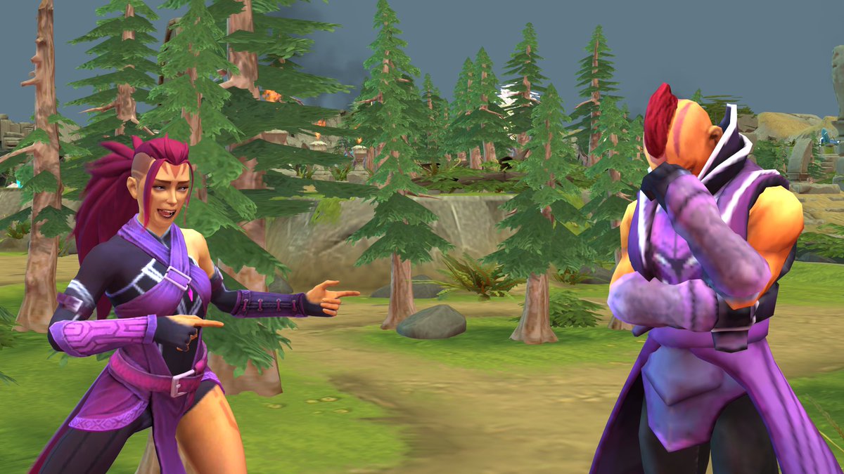 ClassicHammy's tweet photo. Wei tells a joke to Anti-Mage.
learning SFM!
#Dota2 #sfm https://t.co/WNLKlhCogD