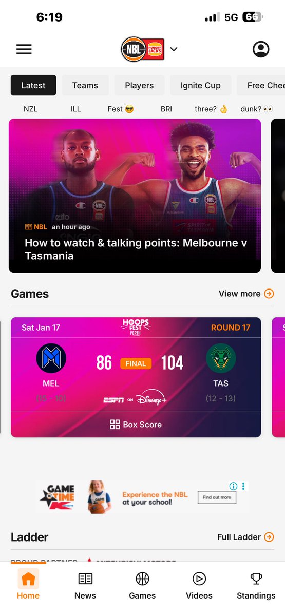 milsy007's tweet photo. @NBL apparently the Melbourne united vs Jackjumpers has finished already 🤔
#hoopsfeast #nbl https://t.co/vELmKC34xH