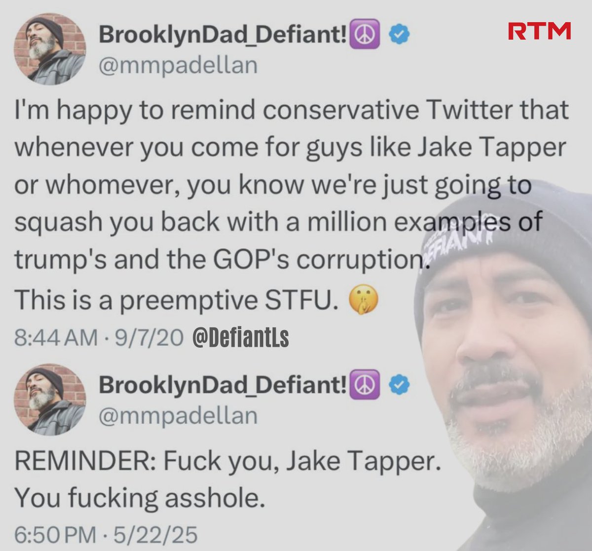 DefiantLs's tweet image. The dude has no shame