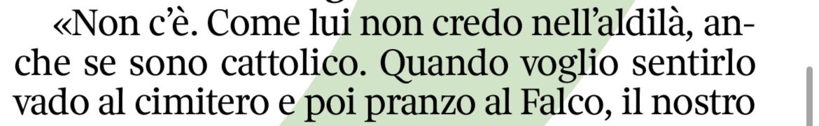 In un’intervista, un personaggio famoso dice “sono cattolico ma non credo nell’aldilà”. Beh, in realtà il cristianesimo è proprio l’aldilà, l’escatologia. Altrimenti sarebbe solo un’etica e di etiche ce ne sono un’infinità.