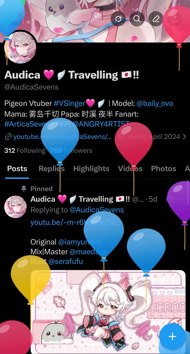 Audica 🩷🪽 Pigeon Vtuber tweet media