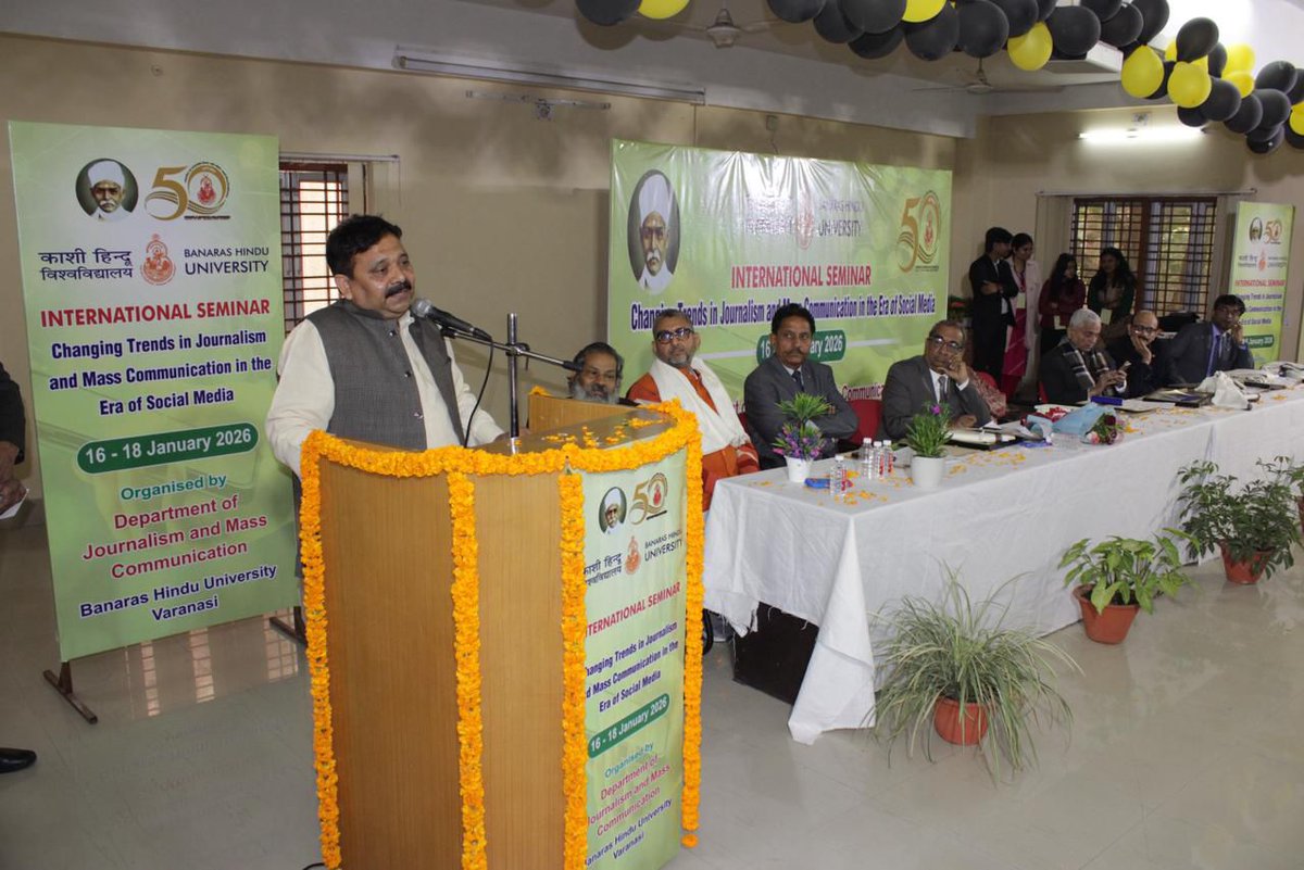 bhu_updates's tweet image. The Department of Journalism and Mass Communication, Faculty of Arts, is organizing a three-day international seminar on “Journalism and Changing Trends of Mass Communication in the Age of Social Media. 

#SocialMedia #MassCommunication #Journalism