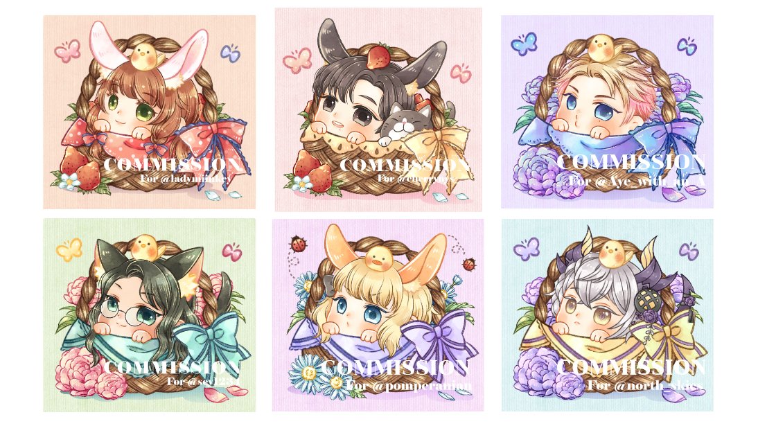 Chee_qii's tweet photo. 🌸Flower Basket YCH🌸
Chibi Commission — NOW OPEN

✨ Soft Opening | Limited Slots✨
🧺Prices start at $22

Available on #VGen 
>> https://t.co/jP3vreyETf 

♥︎ / ↻ appreciated
#VGenComm #VGenOpen #commissionsopen #ychcommission #ych #chibiych https://t.co/1WeEpxpe8I