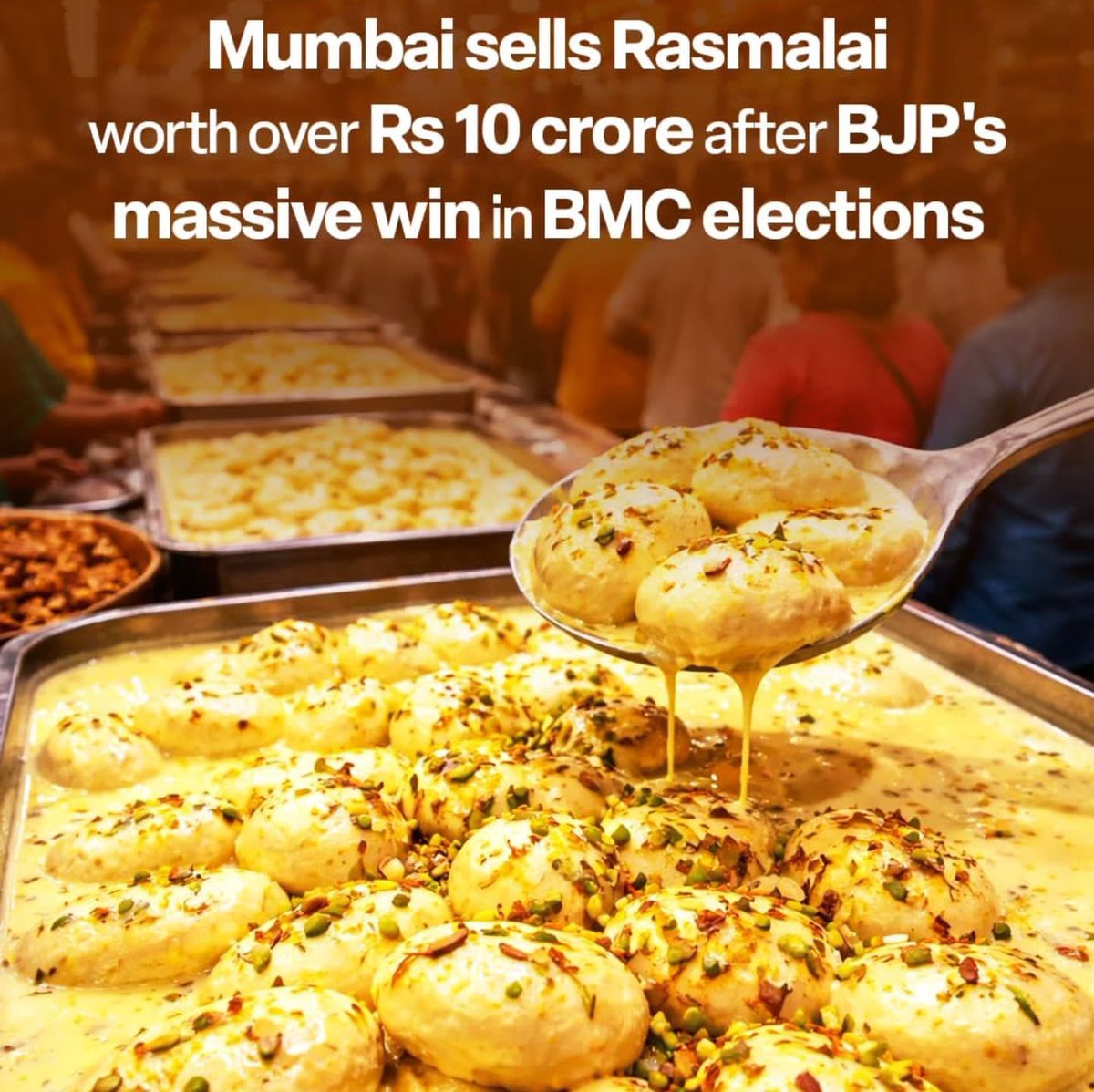 VarierSangitha's tweet image. Mumbai has sense of humour&amp;amp;a memory.
Raj Thackeray tried to shame @annamalai_k  with #Rasmalai 
Mumbai celebrated a victory&amp;amp;flipped the insult on its head.The same word used to belittle a leader bcame the punchline to a much bigger message.
Sweet,decisive,very public
#BMCResults
