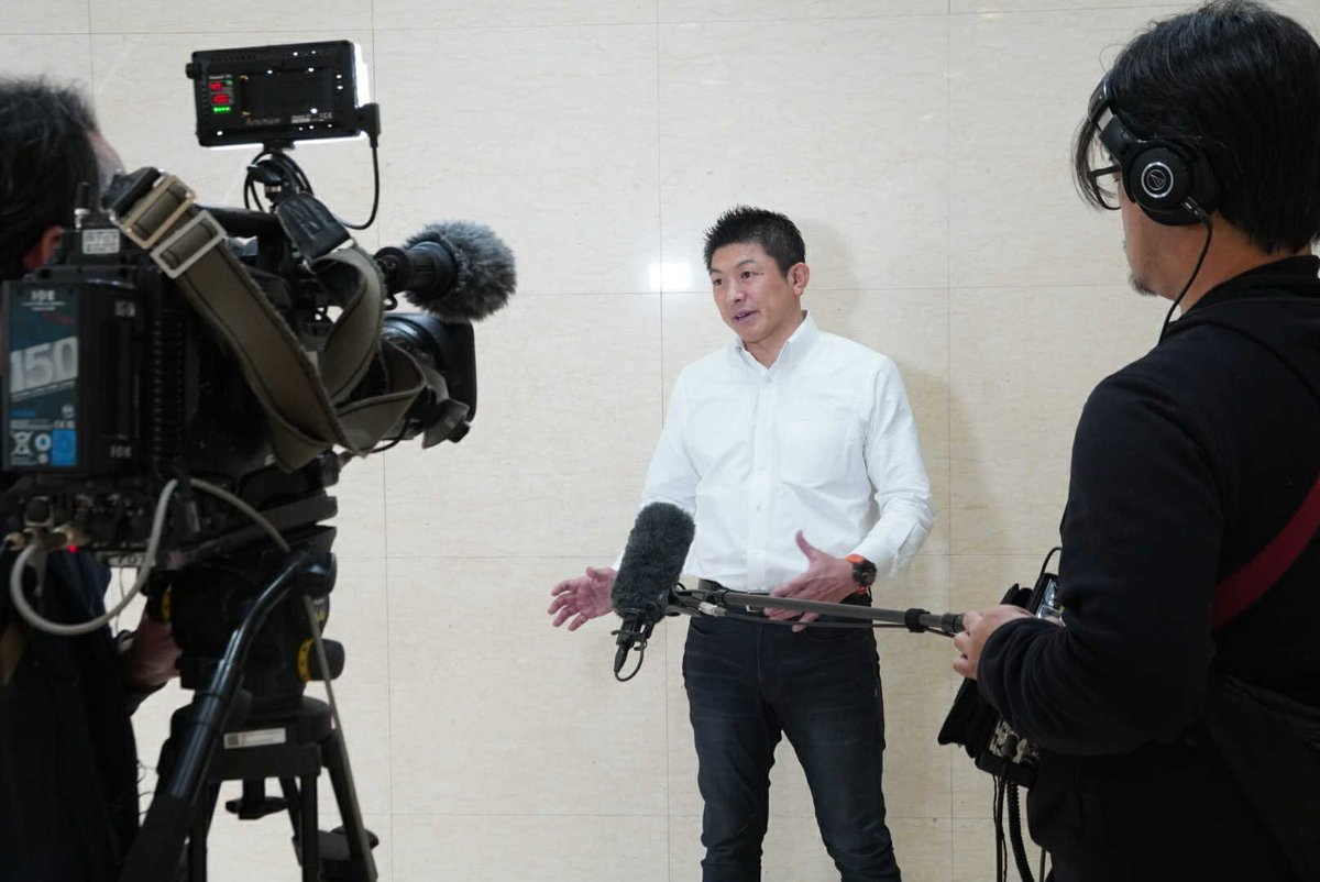 jinkamiya's tweet image. 大宮にてNHKのぶら下がり取材をうけました。また、放送されると思います。

爆弾発言は、、、
してないはず、です。