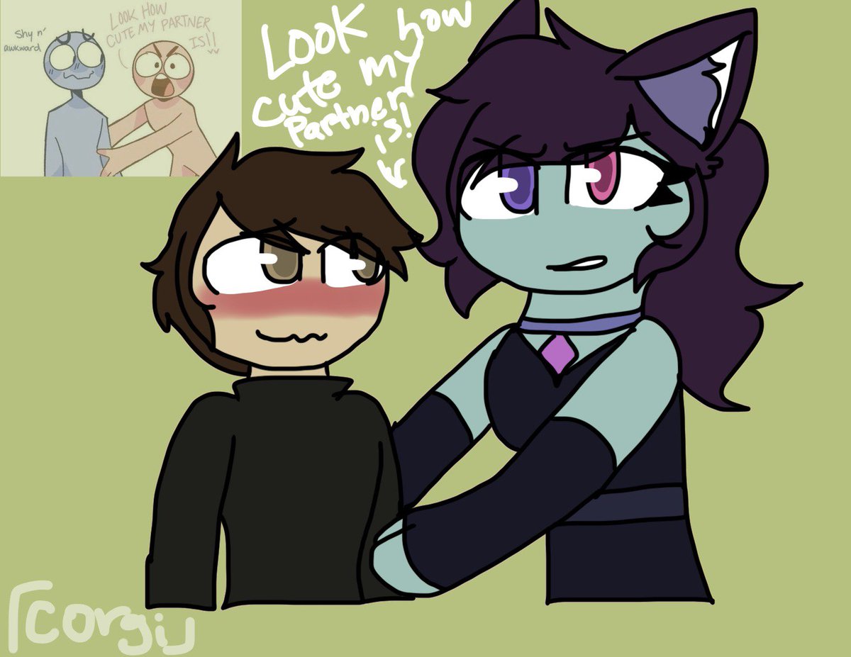 FluffriousCorgi's tweet image. “Look how cute my partner is!”
#stickmanArt