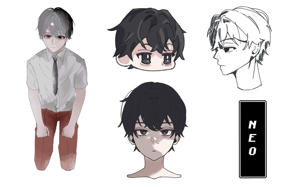 lo_rgrk's tweet photo. Redid the design of my old OC from around June–July last year. They will be debuting in my upcoming Webtoon tonight! https://t.co/EeDd8oPX3r