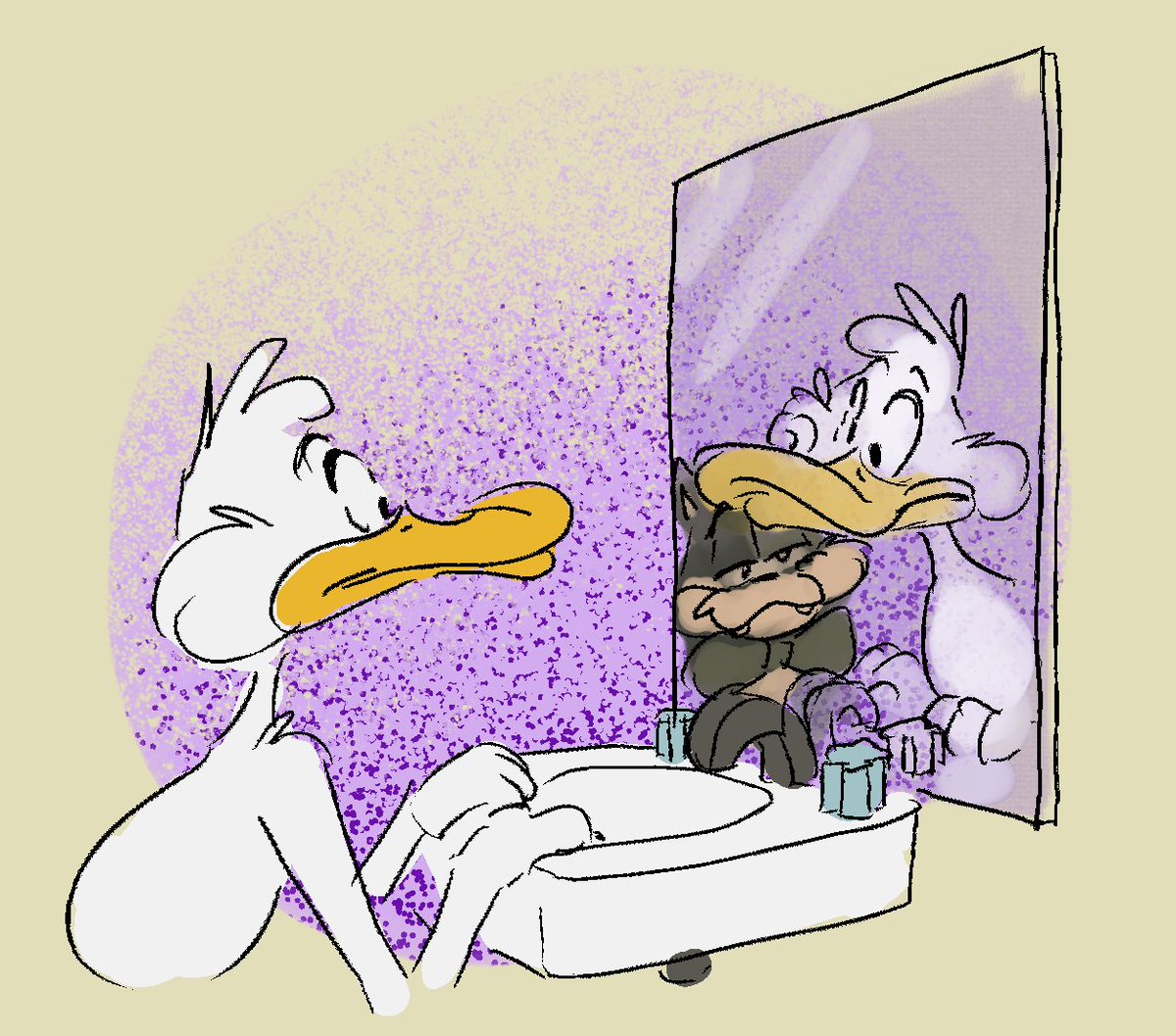 Sometimes you can't escape the reality that you're entwined in, even in public washrooms, Mr. Seeps will turn your world and form topsy turpsy