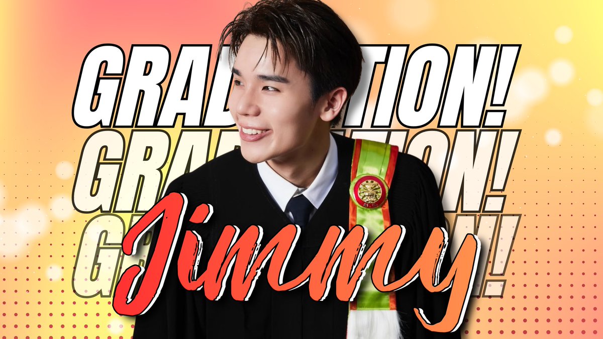 JimmyyjpHome's tweet image. 🎓 JIMMY GRADUATION 🎓

งานวันพรุ่งนี้ทุกคนสามารถชมผ่านไลฟ์ได้ที่ 

❤️ YouTube : youtube.com/@jimmyyjphome 

18.01.26 | 01:30 - 02:30 PM
Gymnasium 5, @ THAMMASAT UNIVERSITY 

@jimmyyjp_ 
#jimmyyjp #Tiny
#JimmyGraduation