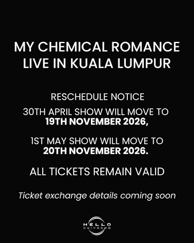 ElleLee1013's tweet photo. Another review &amp; appreciation post:

InsyaAllah going to attend MCR Concert Nov this year too! Thanks to fana @nfhazwani helping me securing 2 tix! #MCRinMY #nfhazwanifeedback

☂️ : My Chemical Romance
📍 : SNBJ, KL
📅 : Nov 20th, 2026 https://t.co/vwWXOfubqr