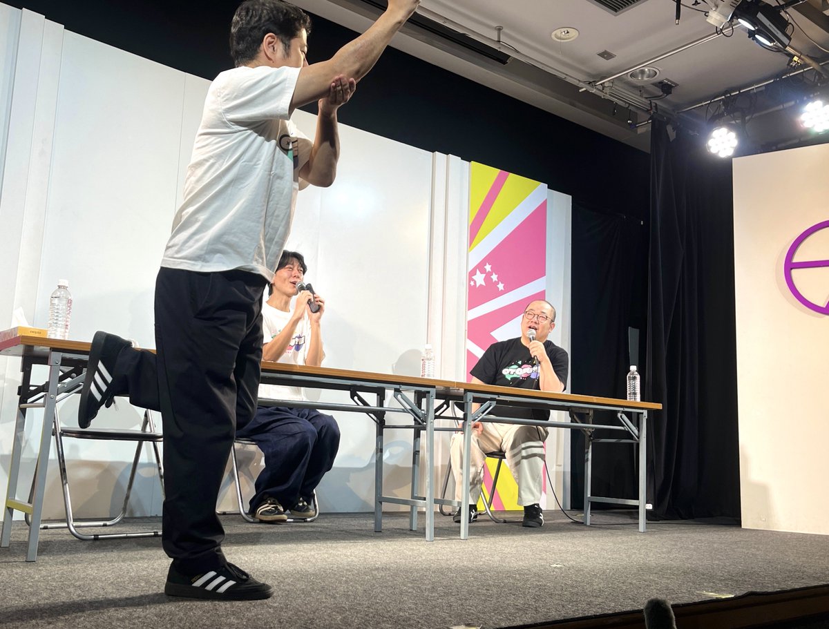 オトステ公開収録vol.4の1部！今回も盛りだくさんでずっと楽しかったけど、否でお馴染みの演出の時間のあまりの面白さに笑い泣きの賛だった　何ひとつ意味も学びもない逆弁論　収録部分も動きの面白さが盛りだくさんだったから、絶対に配信を買った方がいい　#オトステ