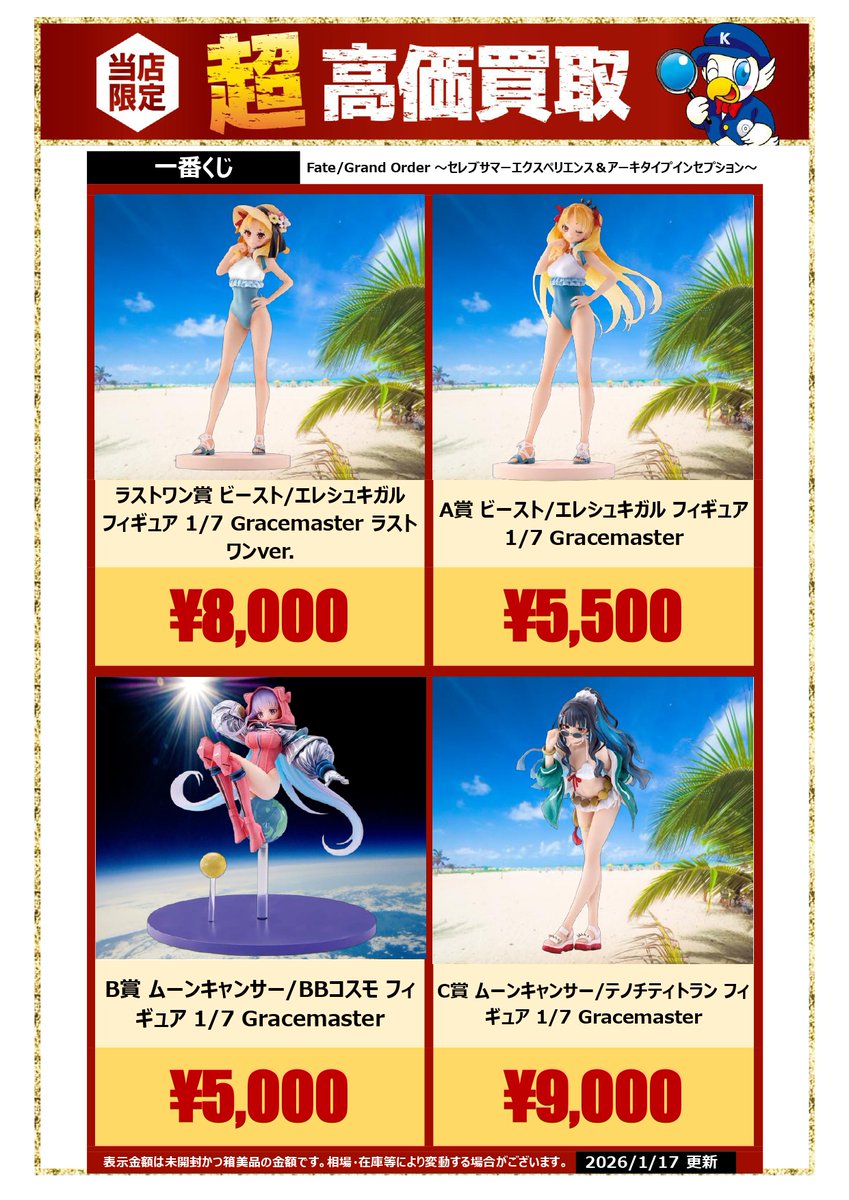 FGO 一番くじ セレブサマー＆アーキタイプ ラストワン賞