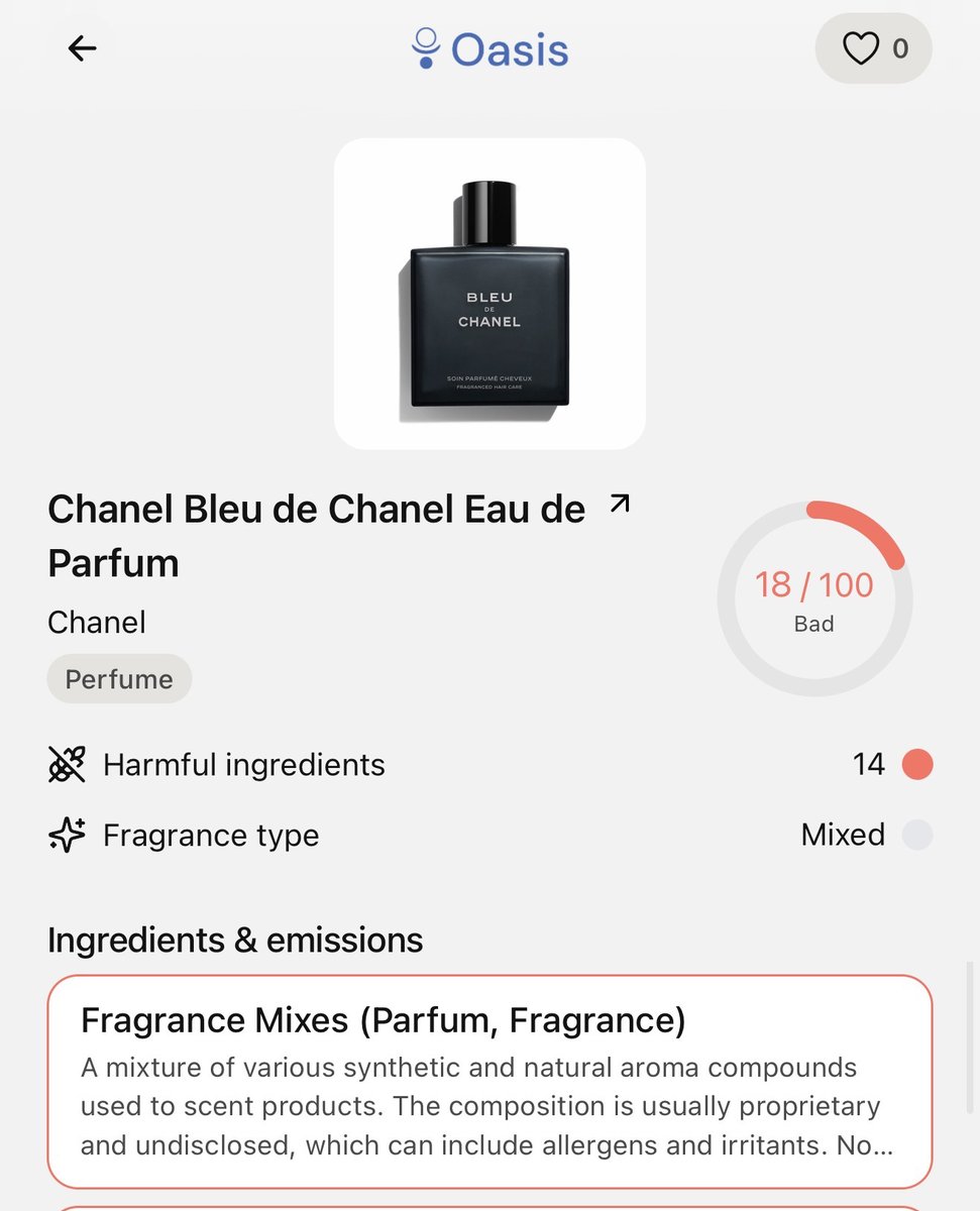 Imagine how much propaganda it took to convince people to spray thousands of toxic chemicals on their bodies.

For years, the FDA allowed toxic chemicals to hide under "fragrance" or "parfum" to protect trade secrets. 

A single fragrance formula can contain 20–80 ingredients,