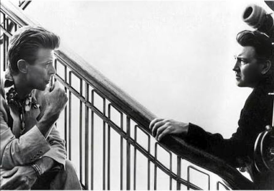 idksorry01's tweet image. David and David on the set of twin peaks