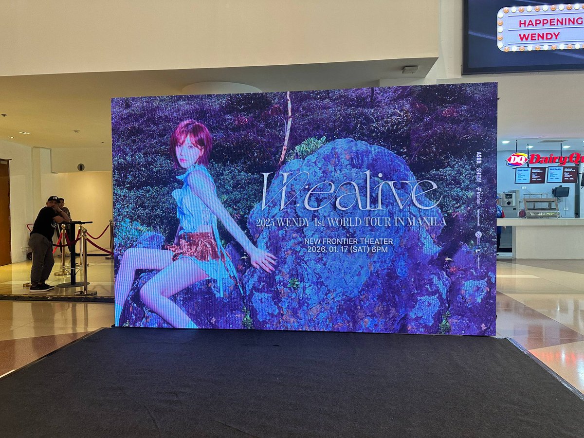 Are you ready? WENDY will be filling the New Frontier Theater with her honey-like voice in her 1st solo concert tonight!

2026 WENDY 1st WORLD TOUR <W:EALIVE> IN MANILA by <a href="/LSquaredProdPH/">L-Squared Productions PH</a>