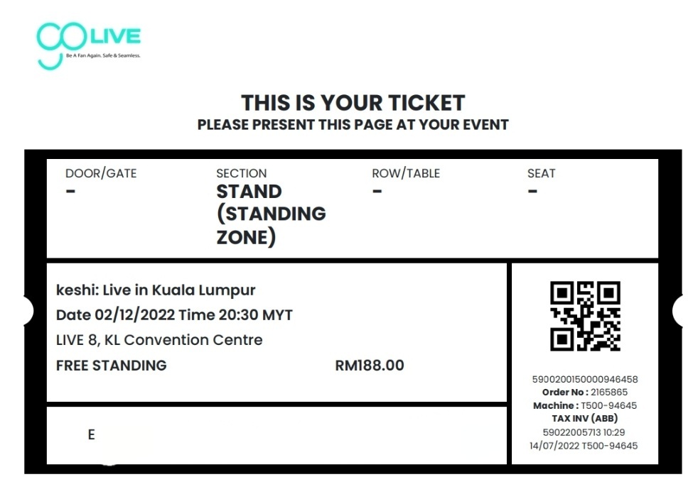 ElleLee1013's tweet photo. Another review and appreciation post:

Got tickets for the Keshi concert back in 2022 too with the help of my fav ts, Fana, though I couldn’t attend due to personal reasons. As always, Fana delivers the best service. Thanks a lot! @nfhazwani #nfhazwanifeedback https://t.co/hkJgNNpFmL