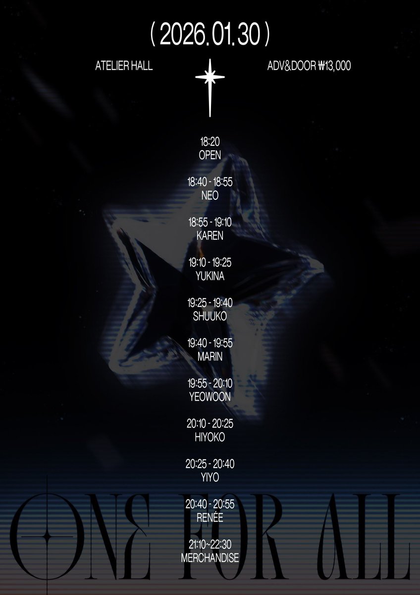 Cynetic_LIVE's tweet photo. 📟 One for all vol.4 📟
2026.01.30 FRI
아틀리에홀
OPEN 18:20 / START 18:40
ADV&DOOR 13,000
📌멤버 유키나 솔로 출연
🕹 메아테 특전 > 셀카포카 + 샤메권
< 예약 링크 >
https://t.co/OCwCucU3JF
#CYNETIC_LIVE #사이버네틱스 https://t.co/2W6QO3UR1B