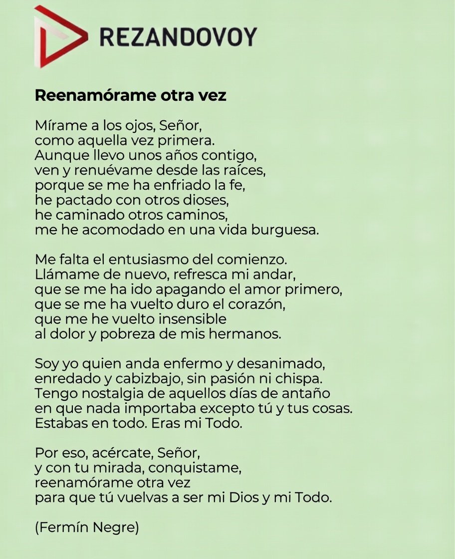 De mi colaboración hoy en Rezando voy.
🙏👇