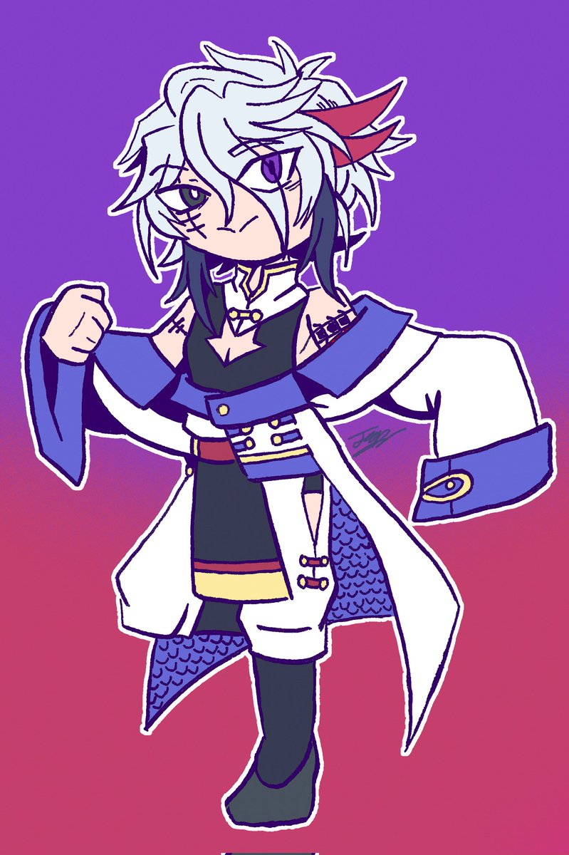 JPfinity's tweet image. #HadesQin ' Fanchild

His name is Jin-hua.
His father(Hades) calls him Jin-hua, his mother(Qin) calls him Jinjin.
But he usually prefers to be called just "Hua."

#ハデ始 #ฮาเดสเจิ้น