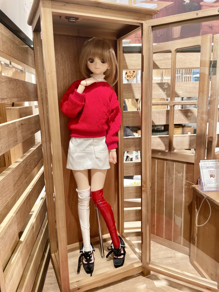 コレクションケースが1番有難いかも…
DDにぴったりだし埃除けにもなるし
もう在庫切れだったので許可もらって写真だけ撮らせていただきました
白が欲しいな〜
あとは天井にライトも欲しい
#プティモンド
 #salut