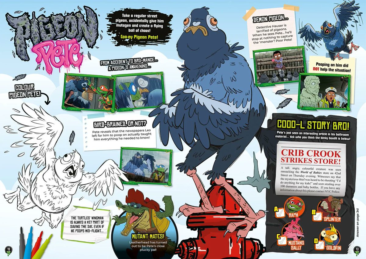 zimmerltw's tweet photo. via Panini UK
Tales of the Teenage Mutant Ninja Turtles issue 4
(1/2) https://t.co/QBRLbBBMzC